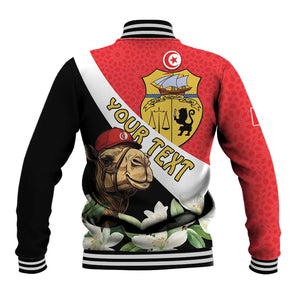 Personalized Afro Tunisia Baseball Jacket Camelus Dromedarius With Jasmine