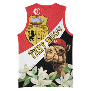 Personalized Afro Tunisia Basketball Jersey Camelus Dromedarius With Jasmine - African Pride