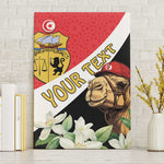 Personalized Afro Tunisia Canvas Wall Art Camelus Dromedarius With Jasmine