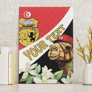 Personalized Afro Tunisia Canvas Wall Art Camelus Dromedarius With Jasmine