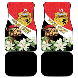 Personalized Afro Tunisia Car Mats Camelus Dromedarius With Jasmine