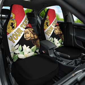 Personalized Afro Tunisia Car Seat Cover Camelus Dromedarius With Jasmine