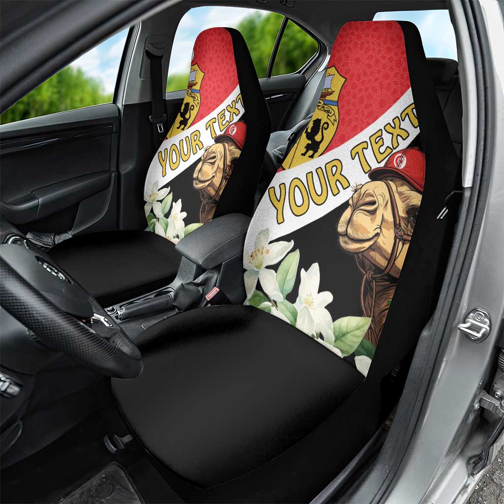 Personalized Afro Tunisia Car Seat Cover Camelus Dromedarius With Jasmine