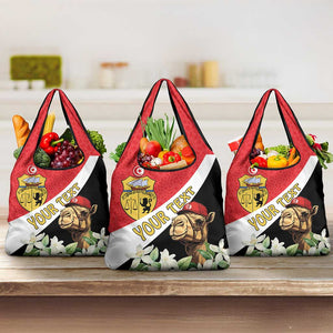Personalized Afro Tunisia Grocery Bag Camelus Dromedarius With Jasmine