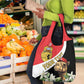 Personalized Afro Tunisia Grocery Bag Camelus Dromedarius With Jasmine