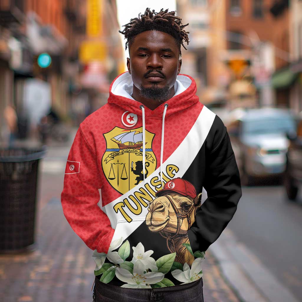 Personalized Afro Tunisia Hoodie Camelus Dromedarius With Jasmine