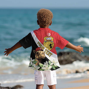 Personalized Afro Tunisia Kid Hawaiian Shirt Camelus Dromedarius With Jasmine