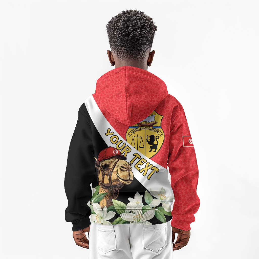 Personalized Afro Tunisia Kid Hoodie Camelus Dromedarius With Jasmine