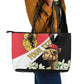 Personalized Afro Tunisia Leather Tote Bag Camelus Dromedarius With Jasmine