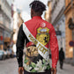Personalized Afro Tunisia Long Sleeve Button Shirt Camelus Dromedarius With Jasmine