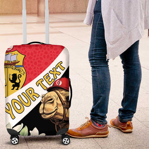 Personalized Afro Tunisia Luggage Cover Camelus Dromedarius With Jasmine