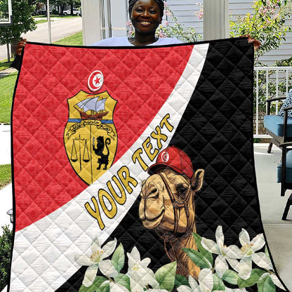 Personalized Afro Tunisia Quilt Camelus Dromedarius With Jasmine