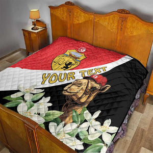 Personalized Afro Tunisia Quilt Camelus Dromedarius With Jasmine