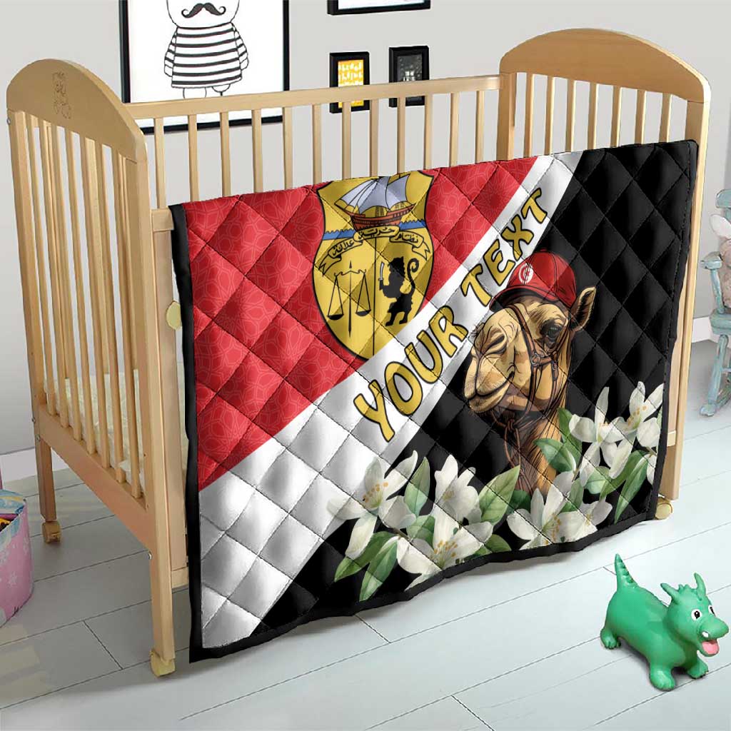 Personalized Afro Tunisia Quilt Camelus Dromedarius With Jasmine