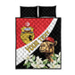 Personalized Afro Tunisia Quilt Bed Set Camelus Dromedarius With Jasmine