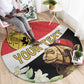 Personalized Afro Tunisia Round Carpet Camelus Dromedarius With Jasmine
