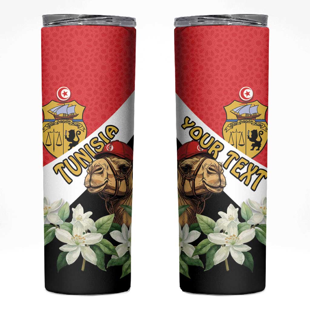 Personalized Afro Tunisia Skinny Tumbler Camelus Dromedarius With Jasmine