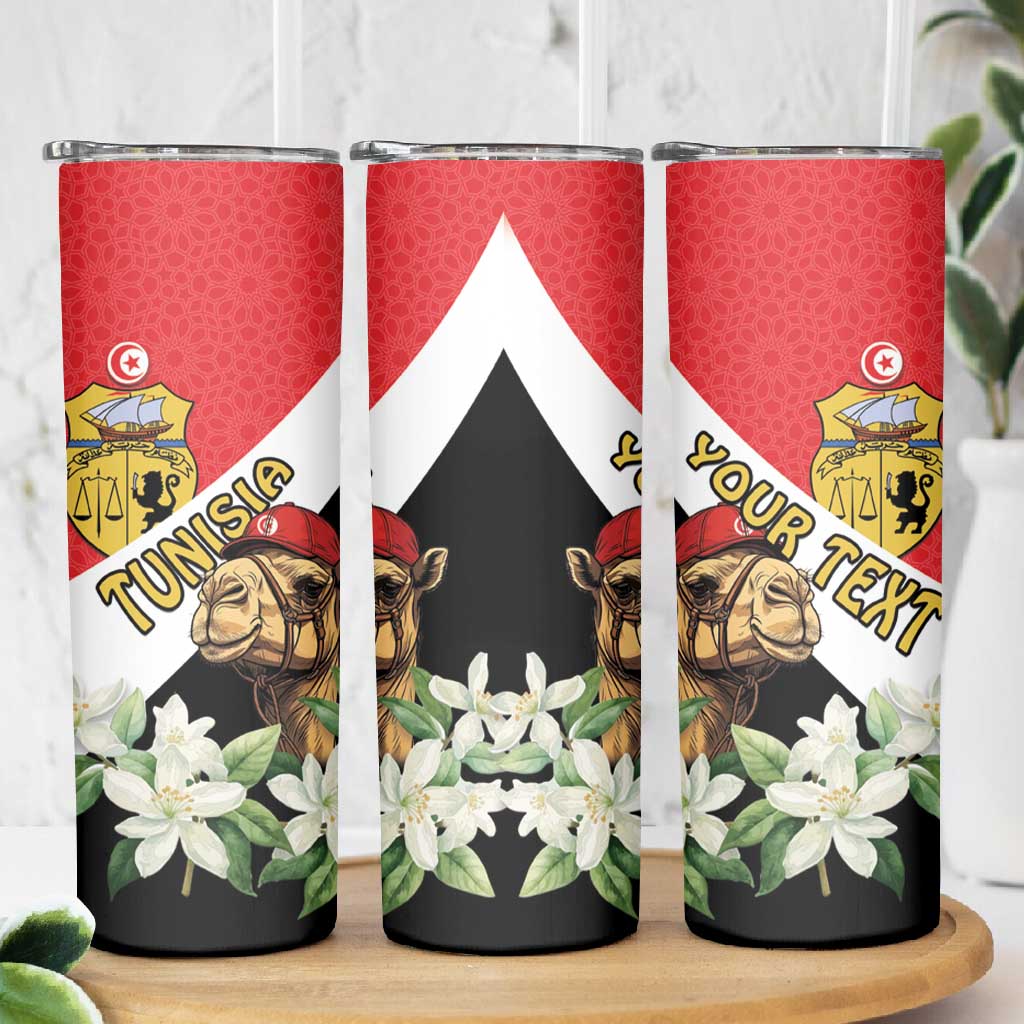 Personalized Afro Tunisia Skinny Tumbler Camelus Dromedarius With Jasmine