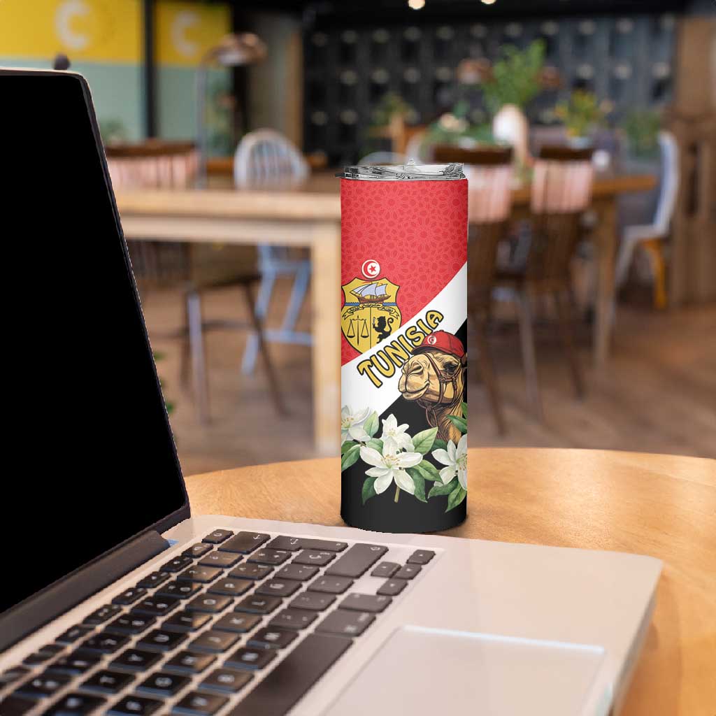 Personalized Afro Tunisia Skinny Tumbler Camelus Dromedarius With Jasmine