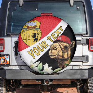 Personalized Afro Tunisia Spare Tire Cover Camelus Dromedarius With Jasmine
