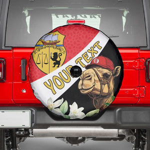 Personalized Afro Tunisia Spare Tire Cover Camelus Dromedarius With Jasmine