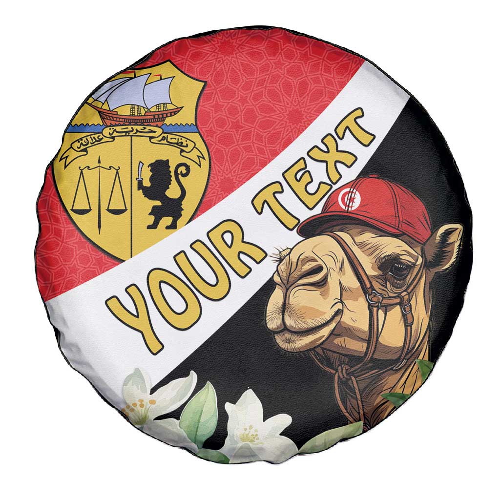 Personalized Afro Tunisia Spare Tire Cover Camelus Dromedarius With Jasmine