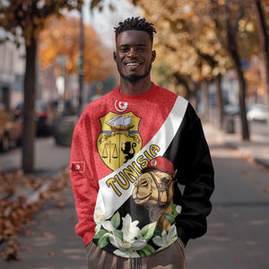 Personalized Afro Tunisia Sweatshirt Camelus Dromedarius With Jasmine
