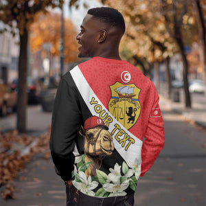 Personalized Afro Tunisia Sweatshirt Camelus Dromedarius With Jasmine