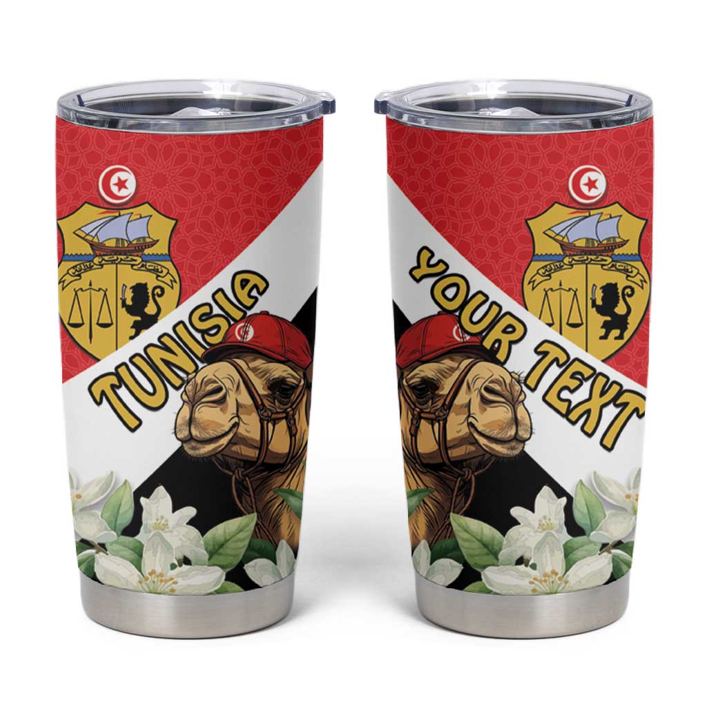 Personalized Afro Tunisia Tumbler Cup Camelus Dromedarius With Jasmine