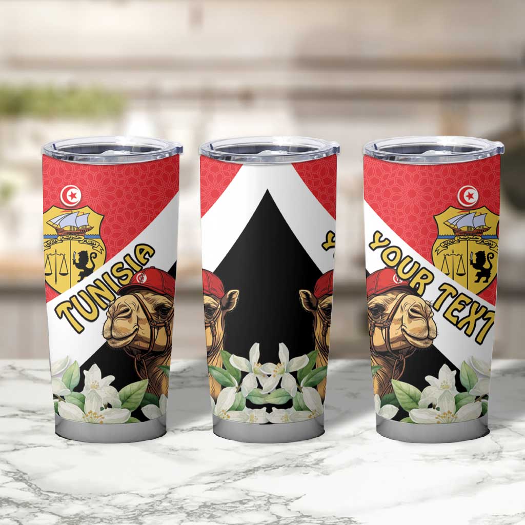 Personalized Afro Tunisia Tumbler Cup Camelus Dromedarius With Jasmine
