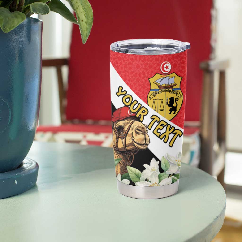 Personalized Afro Tunisia Tumbler Cup Camelus Dromedarius With Jasmine