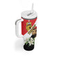 Personalized Afro Tunisia Tumbler With Handle Camelus Dromedarius With Jasmine