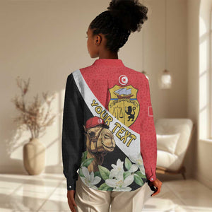 Personalized Afro Tunisia Women Casual Shirt Camelus Dromedarius With Jasmine LT15