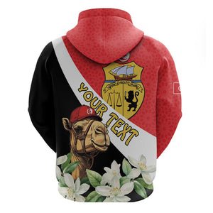 Personalized Afro Tunisia Zip Hoodie Camelus Dromedarius With Jasmine