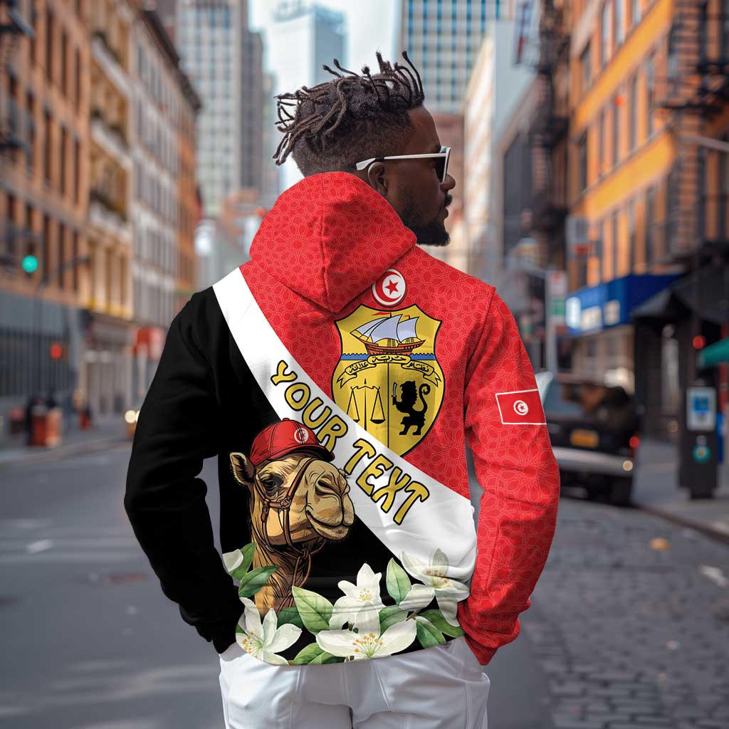Personalized Afro Tunisia Zip Hoodie Camelus Dromedarius With Jasmine