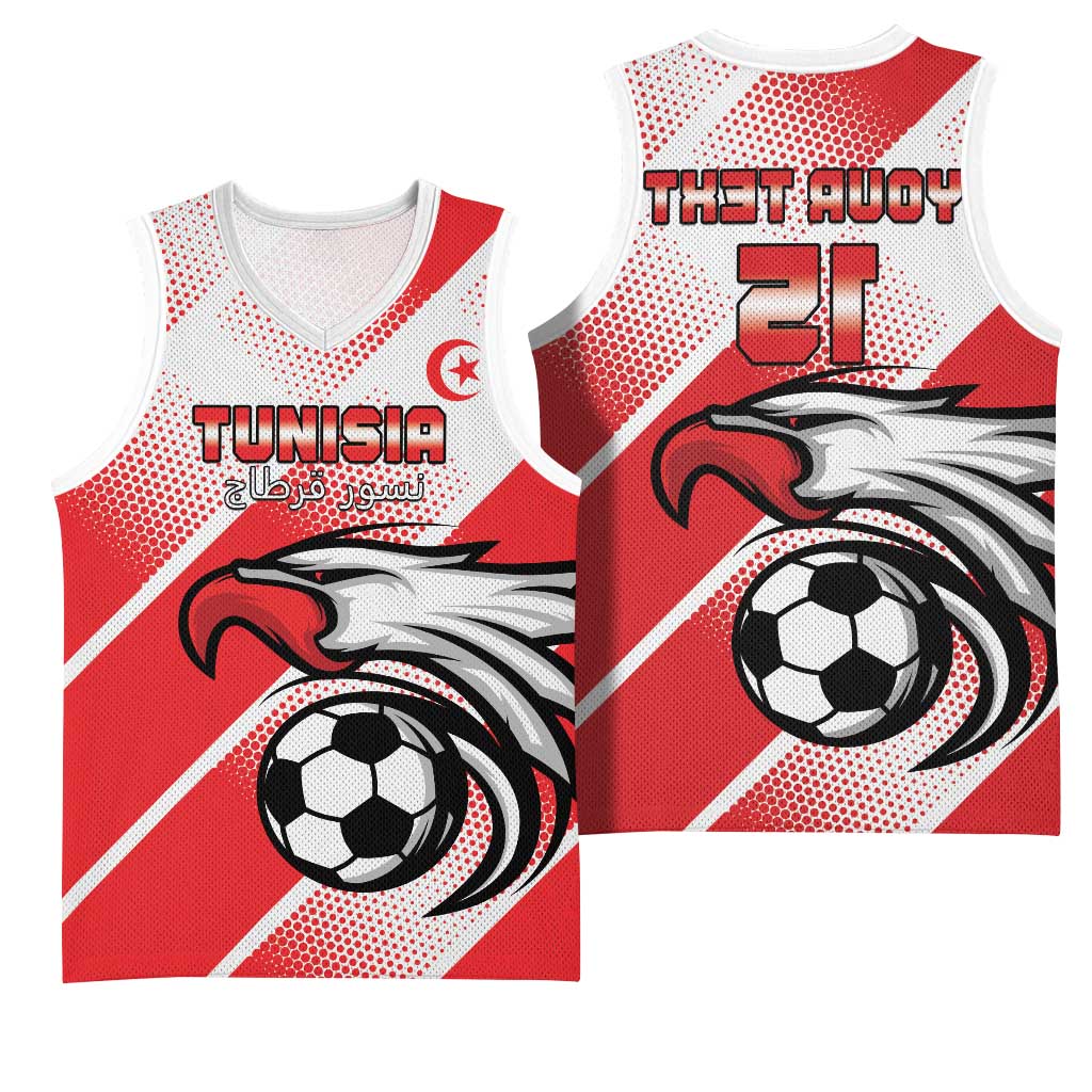Custom Tunisia Football Basketball Jersey Go Eagles of Carthage - African Pride