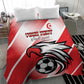 Custom Tunisia Football Bedding Set Go Eagles of Carthage