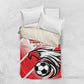 Custom Tunisia Football Bedding Set Go Eagles of Carthage
