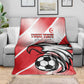 Custom Tunisia Football Blanket Go Eagles of Carthage