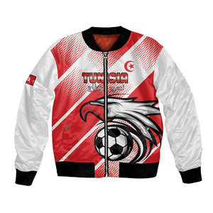 Custom Tunisia Football Bomber Jacket Go Eagles of Carthage