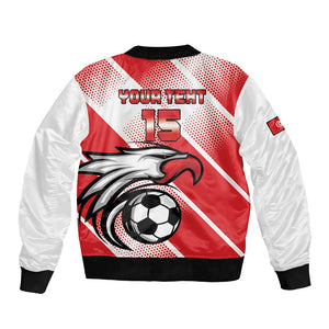 Custom Tunisia Football Bomber Jacket Go Eagles of Carthage