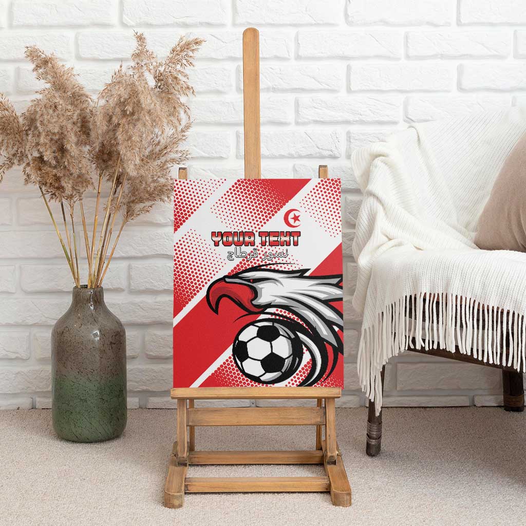 Custom Tunisia Football Canvas Wall Art Go Eagles of Carthage