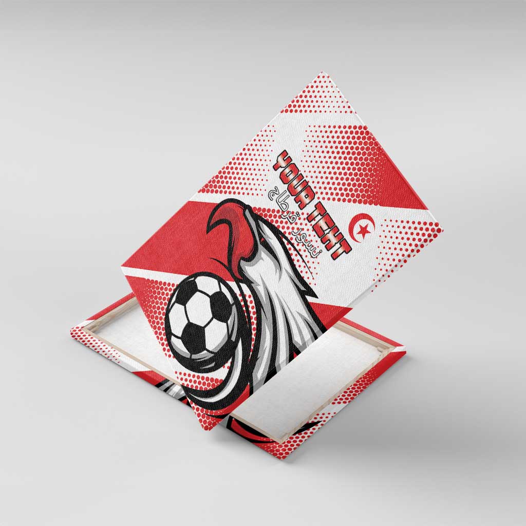 Custom Tunisia Football Canvas Wall Art Go Eagles of Carthage