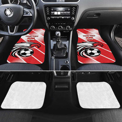 Custom Tunisia Football Car Mats Go Eagles of Carthage