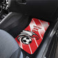 Custom Tunisia Football Car Mats Go Eagles of Carthage