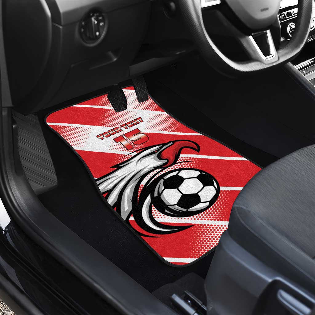 Custom Tunisia Football Car Mats Go Eagles of Carthage