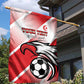 Custom Tunisia Football Garden Flag Go Eagles of Carthage