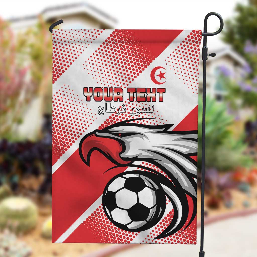 Custom Tunisia Football Garden Flag Go Eagles of Carthage