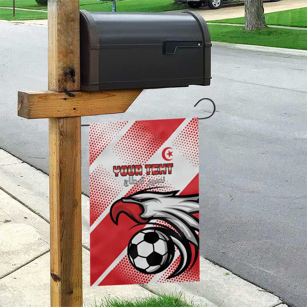 Custom Tunisia Football Garden Flag Go Eagles of Carthage
