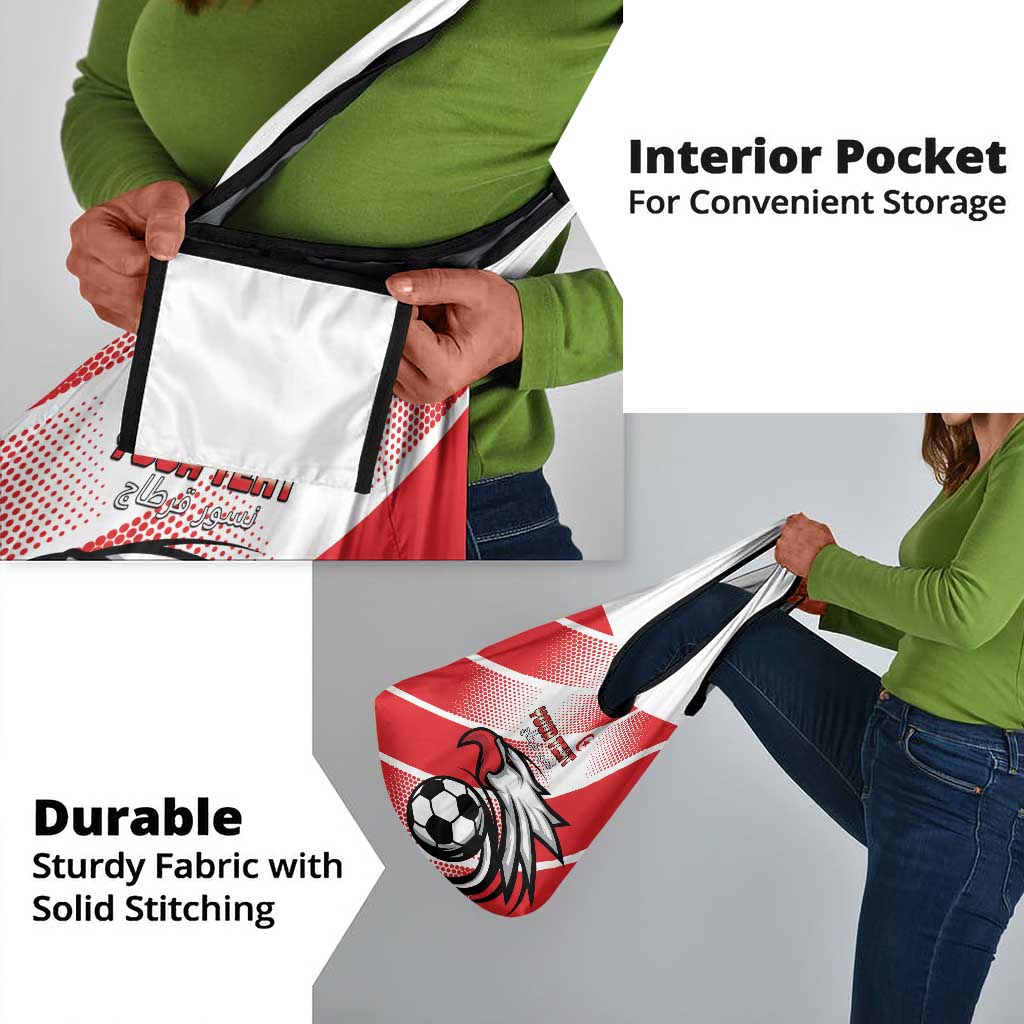Custom Tunisia Football Grocery Bag Go Eagles of Carthage